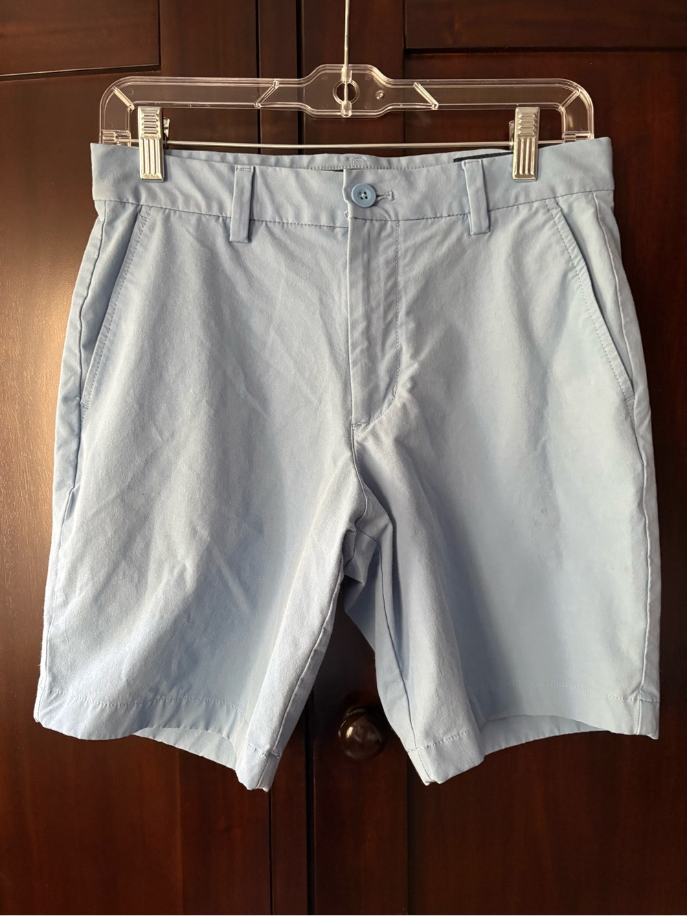 TWO PAIR Vineyard Vines Bright Blue and Light Blue Flat Front Shorts - Picture 7 of 9